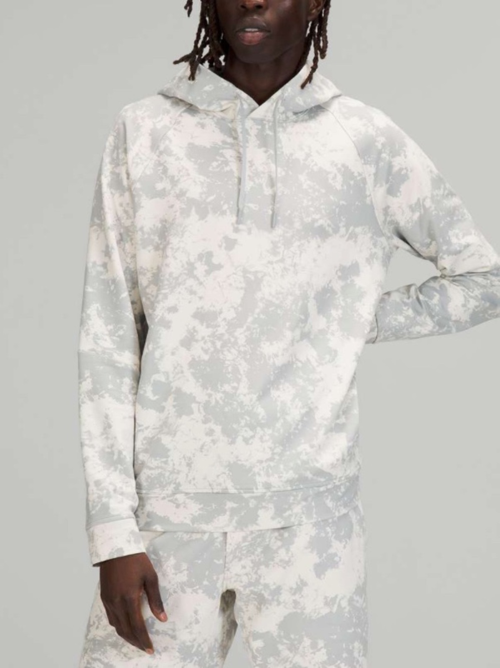 Lululemon City Sweat Pullover Hoodie French Terry -Spectral White Opal Silver Dr